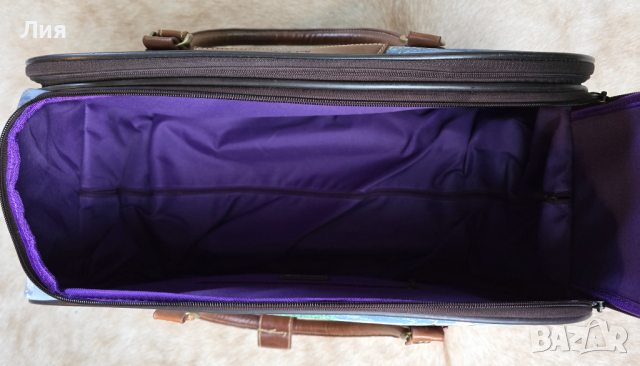 Пътна чанта с колелца и телескопична дръжка Paul Smith, снимка 6 - Чанти - 44676052