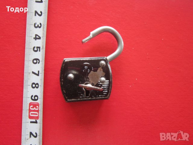 Старинен немски катинар с ключ ключе 2, снимка 2 - Колекции - 29797785