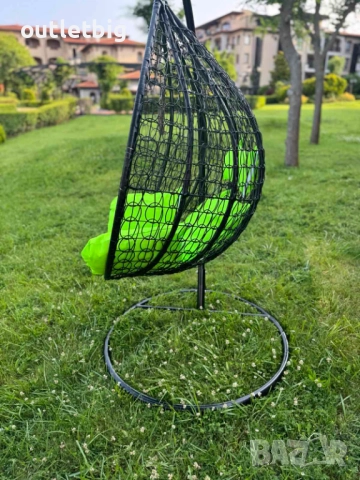 Люлка градинска висяща люлка тип гнездо,яйце–Промоция!, снимка 4 - Градински мебели, декорация  - 52231854