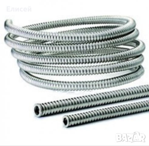 Неръждаема гофрирана тръба Solar DN12, DN16, DN20 и гайки със зегерка и уплътнение 1/2”, 3/4” и 1”, снимка 2 - ВИК - 37105289