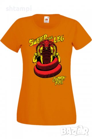 Дамска тениска Cobra Kai sweep the leg,Филм,Игра,superhero,Изненада,Подарък,Повод,, снимка 8 - Тениски - 37727979