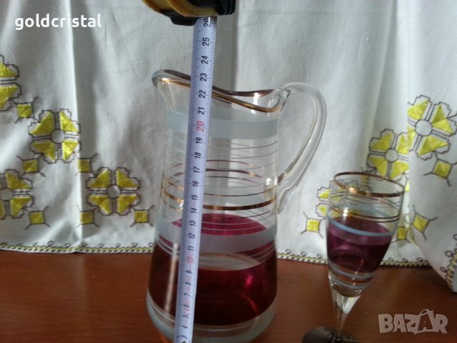 Ретро стъклени чаши за вино , снимка 9 - Антикварни и старинни предмети - 41777007