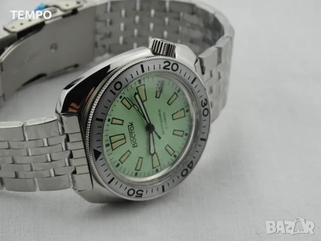 ВОСТОК АМФИБИЯ АВТОМАТИЧЕН-"LIME" ref: 70086В, снимка 11 - Мъжки - 48082146