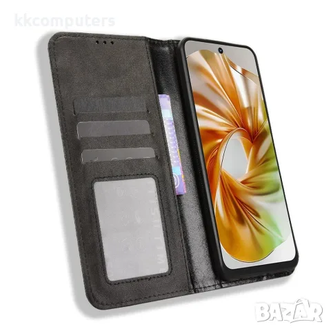За ZTE nubia Focus 2 5G / Vivacom 5G Pro 2 Ретро Кожен Калъф Тефтер със Стойка, Портфейл и Скрийн Пр, снимка 5 - Калъфи, кейсове - 55959129