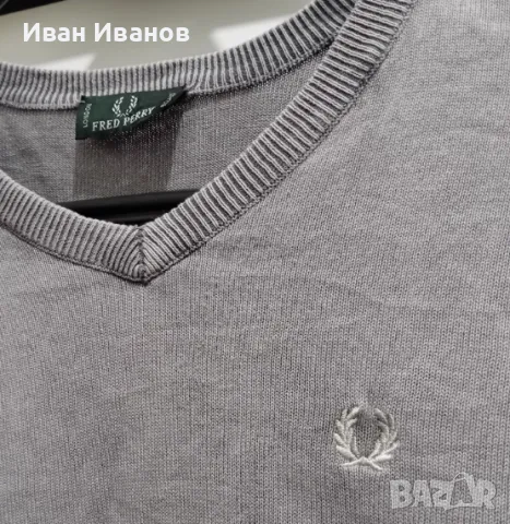 Оригинална фланела Fred Perry, снимка 4 - Блузи - 49147122