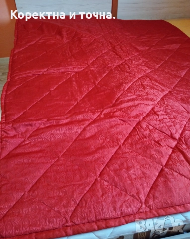 Продавам чисто нова,зимна,червена,олекотена завивка., снимка 3 - Олекотени завивки и одеяла - 52668416
