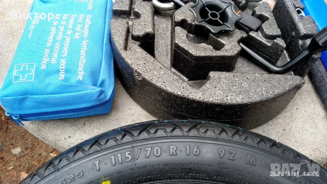 Резервна гума-Патерица за Опел Астра-J пълен комплект! Нова!, снимка 5 - Гуми и джанти - 53064070