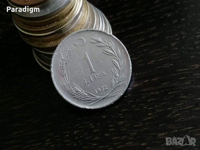 Монета - Турция - 1 лира | 1972г., снимка 1 - Нумизматика и бонистика - 29188673