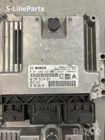 Компютър двигател ECU BOSCH MEV17.4.2 Peugeot Citroen 9676379780 9675495080 9678495980, снимка 3 - Части - 49493246