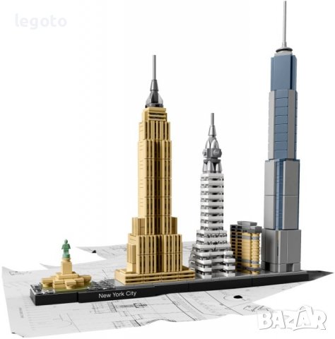 НОВО ЛЕГО 21028 АРХИТЕКТУРА - Ню Йорк 21028 LEGO 21028  Architecture New York City 21028, снимка 4 - Конструктори - 37162097