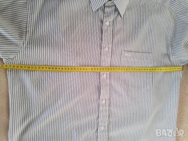 Две мъжки, маркови ризи на BOSS и celio р-р XL, снимка 6 - Ризи - 54349752