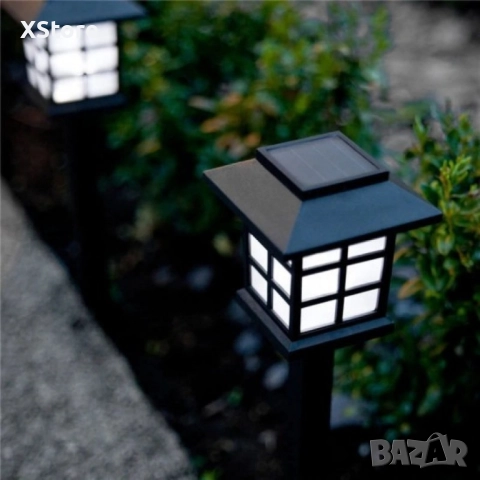 Комплект от 6 броя соларни LED лампи за двор и градина, снимка 3 - Соларни лампи - 47809935