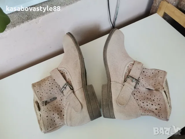 Дамски боти Blue Motion 39 н. Естествен велур , снимка 7 - Дамски боти - 56161016