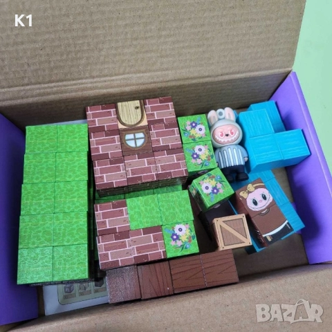 Конплект Магнинтни кубчета Лабубу Labubu, снимка 3 - Фигурки - 52516546