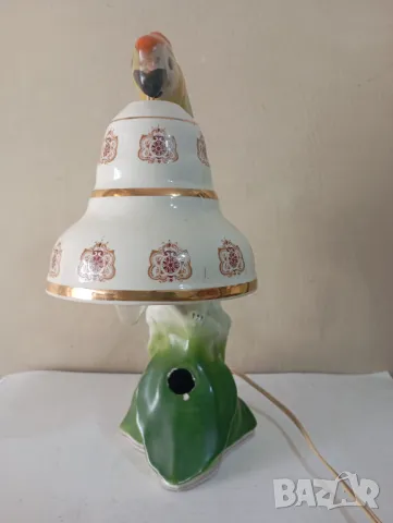 Стара настолна лампа - папагал, снимка 2 - Настолни лампи - 49769520