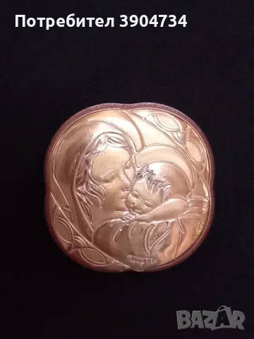 Дева Мария с Младенеца , снимка 2 - Икони - 49986522