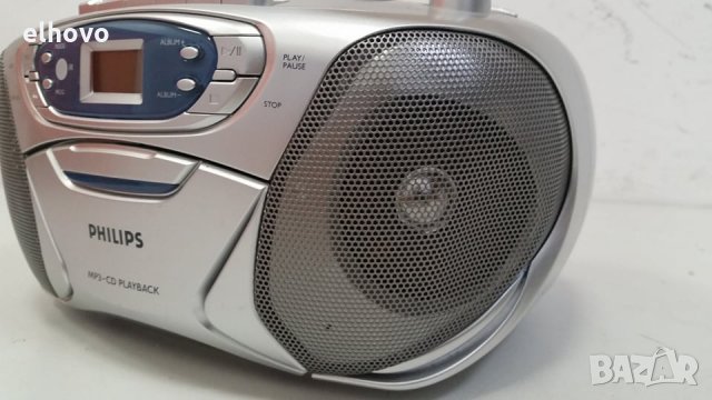 CD player с радио, касета Philips AZ1032, снимка 7 - MP3 и MP4 плеъри - 30122494