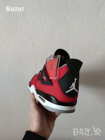 Nike Air Jordan 4 Retro Toro Bravo Red Нови Обувки Кецове Маратонки Размер 42 Номер Червени , снимка 5 - Кецове - 39312982