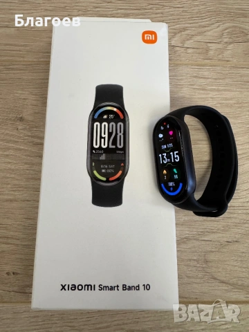 Гривна Xiaomi Smart Band 10, черен цвят, снимка 2 - Смарт гривни - 53220238