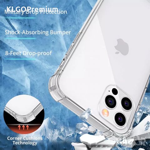  Силиконов Кейс Case Прозрачен за iPhone 14 Pro Max Plus 13 12 11 mini SE X XS 7 8 6, снимка 4 - Калъфи, кейсове - 38552917
