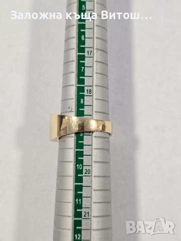 Златен мъжки пръстен 14к 7.28гр.  , снимка 6 - Обеци - 51692135