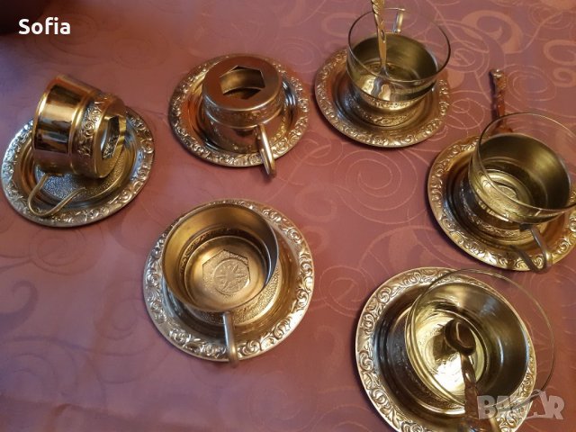 Колекция СССР/ Сервиз Мелхиор за кафе: Стакани,подстакани и чашки от 70-80те, снимка 3 - Сервизи - 32205074