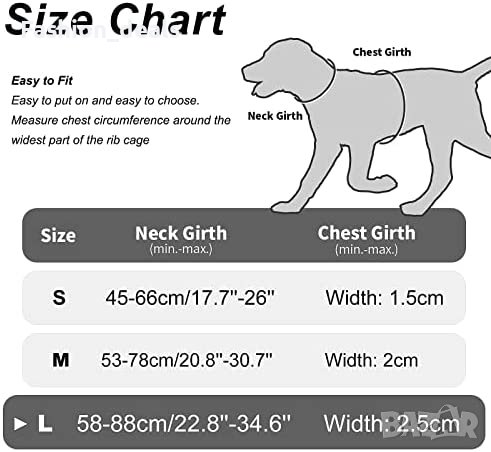 Нов регулируем колан за голямо куче Нагръдник за Каишка Разходка, снимка 6 - За кучета - 40105157