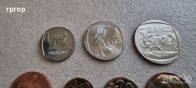 Монети. Южно Африканска Република . ЮАР. 0.05 ,0.10, 0.20 ,0.50, 1 ,2 и 5 ранда.  Чисто нови., снимка 5 - Нумизматика и бонистика - 42284223