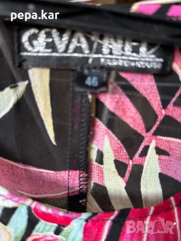 Gevanel  Костюм с черна дантелена пола и цветна блуза 42-44, снимка 8 - Костюми - 50241147