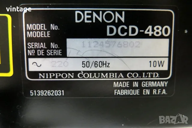 Denon DCD-480 Compact Disc Player, снимка 7 - Други - 56188786