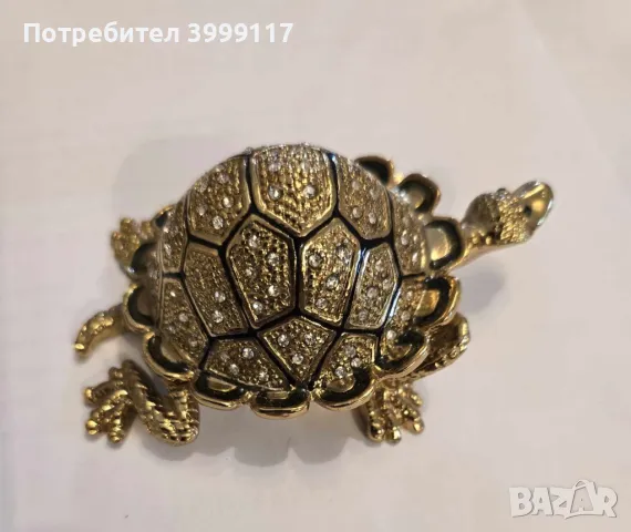 Метална бижутерка - Костенурка, снимка 3 - Романтични подаръци - 47807637