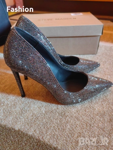 Steve Madden обувки на ток с камъчета, снимка 1