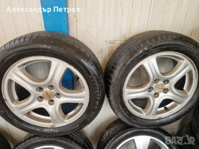Лети джанти за субаро оргинални 16 с гуми подрък, снимка 2 - Гуми и джанти - 54069271