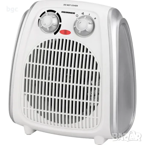 Вентилаторна печка Heinner HFH-L2000SL, 2000 W, 2 степени на мощност, Регулируем термостат, Бяла