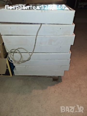 Осветително тяло с 4 дълги луминисцентни лампи, снимка 5 - Лампи за таван - 50899399