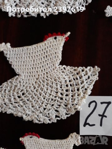 Плетени на една кука декоративни пилета № 27, снимка 8 - Други - 30821330
