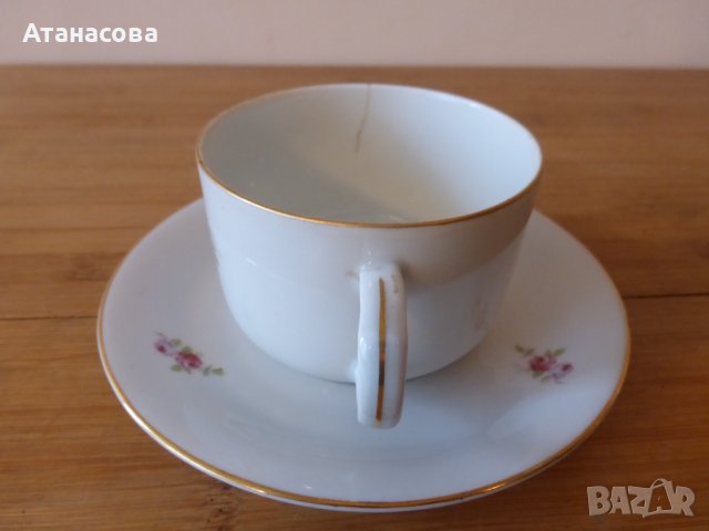 Чешки порцеланов сервиз за кафе 1960 г, снимка 10 - Чаши - 42346473