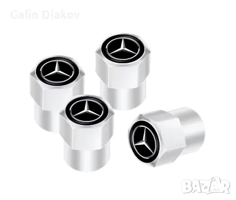 Капачки за автомобилни винтили Mercedes BMW, снимка 2 - Части - 48526662