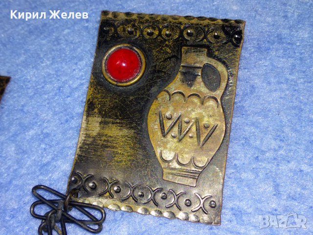 СТАРИННА ПОСРЕБРЕНА БРОНЗОВА ЕТНО СТИЛ БРОШКА ЗАБОДКА СТАРО ГРАДСКО БИЖУ НАКИТ 41987, снимка 5 - Антикварни и старинни предмети - 44663799