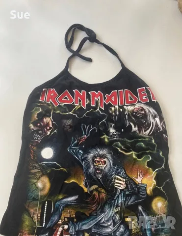 Дамски потник Iron Maiden, размер XS-S, черен