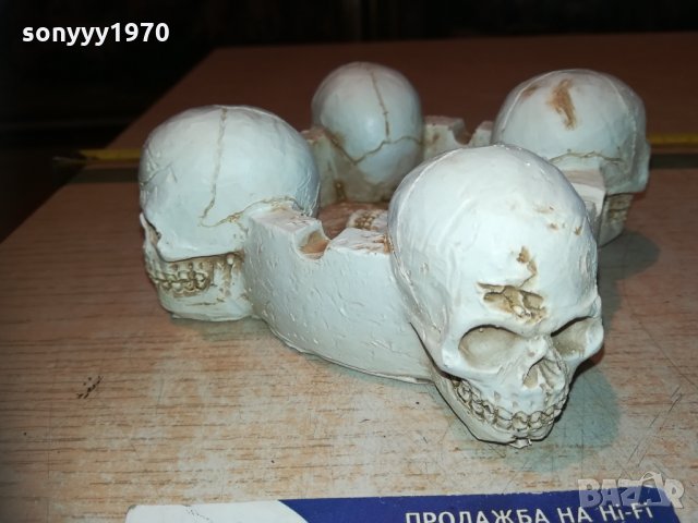 пепелник с 4 черепа 2810201223, снимка 18 - Колекции - 30584819