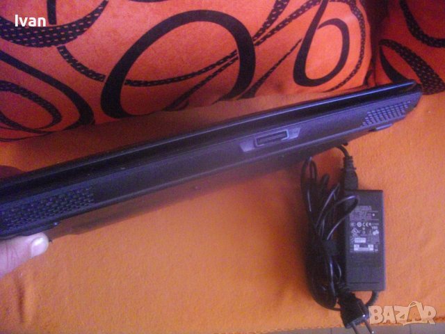 Лаптоп 15,6"-ASUS K50C-Отличен-Черен-HD 320GB/RAM 3GB/Intel Celeron 220-Батерия Добра/Зарядно, снимка 4 - Лаптопи за работа - 42759679