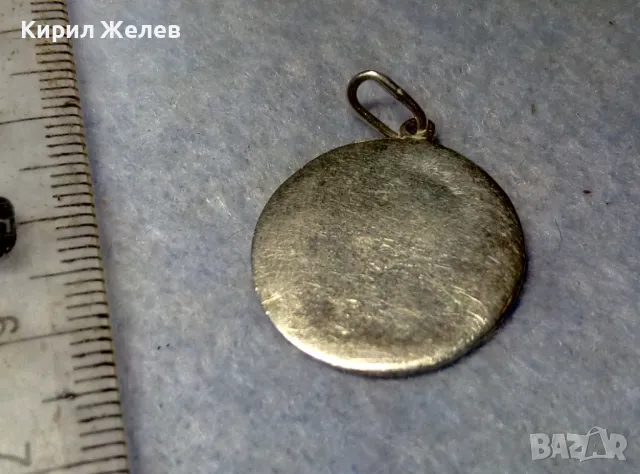 Старинна КАТОЛИЧЕСКА СРЕБЪРНА ИКОНКА МЕДАЛЬОН СРЕБРО ВИСОКА ПРОБА ХУДОЖЕСТВЕНА РЪЧНА ИЗРАБОТКА 44315, снимка 5 - Антикварни и старинни предмети - 50056887