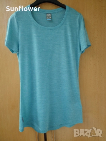 Тениска Icebreaker Merino Cool Lite, синьо-зелена, XS 