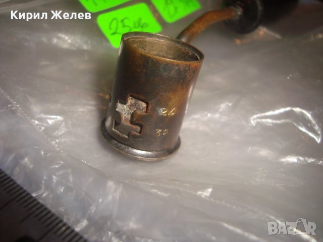 СТАРИННА МЕДНА МЯРКА за ДОЗИРАНЕ на ЧАЙ или ДРУГО РЯДЪК АНТИКВАРЕН ПРЕДМЕТ ИНСТРУМЕНТ 27114, снимка 3 - Антикварни и старинни предмети - 38127470