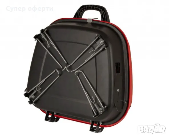 Барбекю Muhler, червено с капак, 40x40cm, снимка 5 - Барбекюта - 49942092