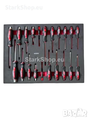 Професионален Шкаф с Инструменти HAWEK 261 части 5 пълни чекмеджета и 2 празни, снимка 7 - Други инструменти - 50318278