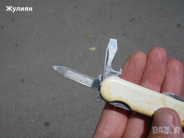 КОЛЕКЦИОНЕРСКО ДЖОБНО НОЖЧЕ WENGER DELEMONT , снимка 4 - Антикварни и старинни предмети - 50837738
