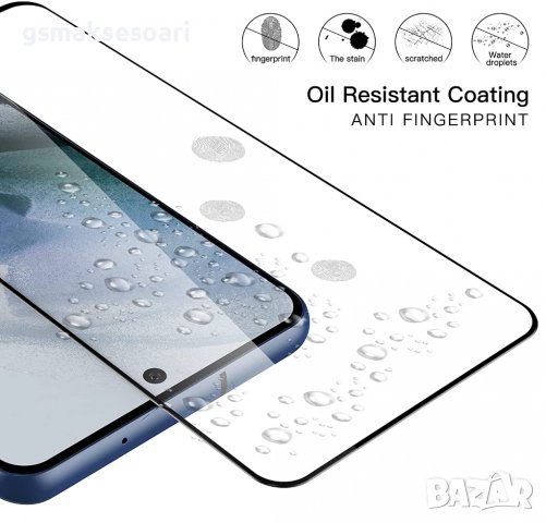 Samsung Galaxy S21 FE - 5D Full Glue Удароустойчив Стъклен Протектор за Целия Екран, снимка 3 - Фолия, протектори - 36728272