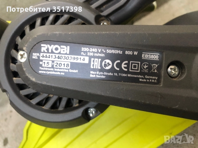 Лентов шлайф RYOBI, снимка 4 - Други инструменти - 51458217